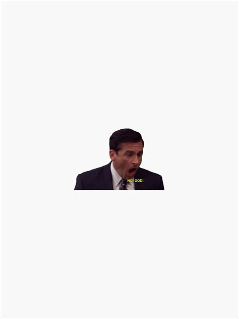 "Michael Scott - Screaming" Sticker by sentic | Redbubble