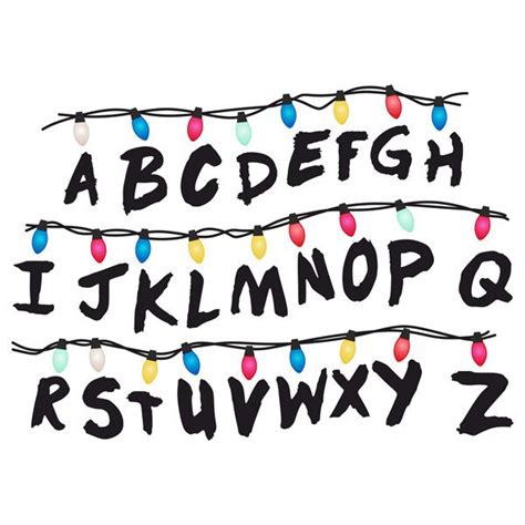 Stranger Things Alphabet Wall Printable