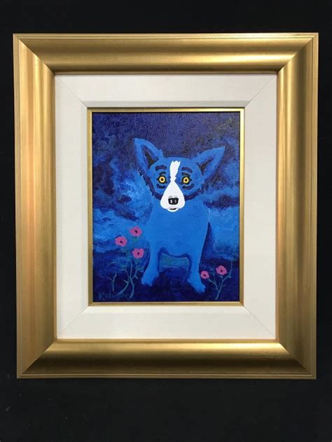 Sold Price: Signed Original George RODRIGUE Blue Dog Painting ...