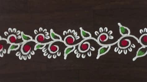 Beautiful border rangoli design by Gauri | Rangoli | rangoli design ...