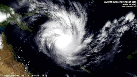 Satellite & Radar Timelapse - Tropical Cyclone Yasi (Update 10 - Final ...