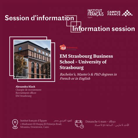 Information Session - EM Strasbourg Business School - Institut français ...