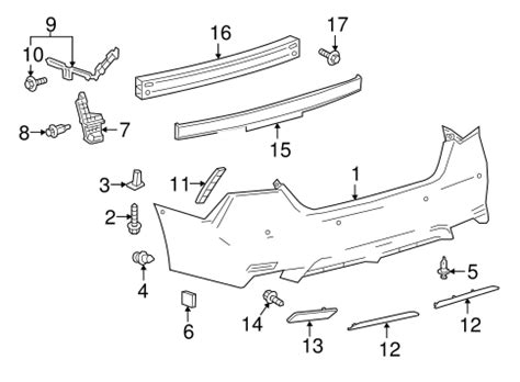 Bumper & Components - Rear for 2019 Toyota Camry | ToToyotaParts