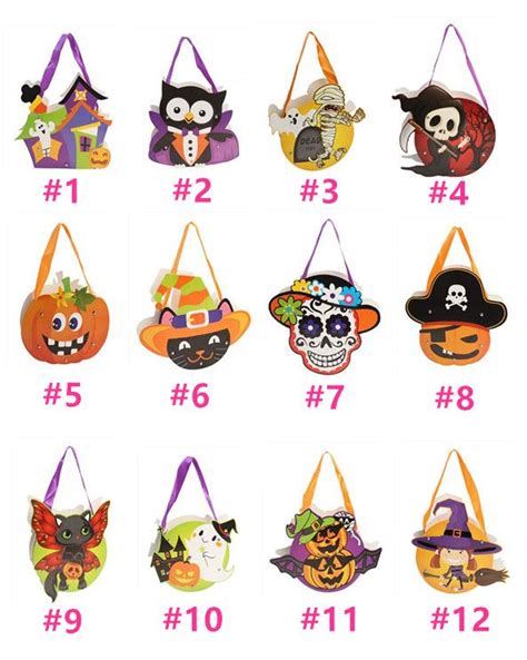 Halloween Candy Gift Bags DIY Paper Halloween Decorations Candy Bag ...