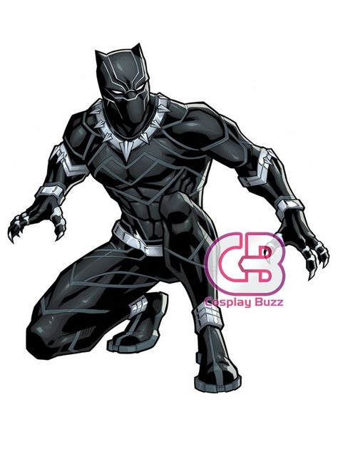 Marvel Black Panther Customizable Cosplay Costume Outfit CS622 | Black ...