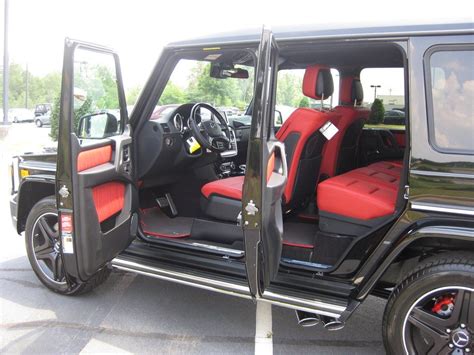 Exploring The Unique Black G Wagon With A Red Interior - Interior Ideas