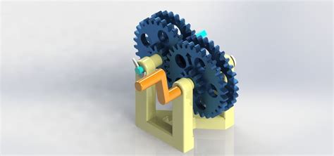 Reverted Gear Train with Compound Spur Gears