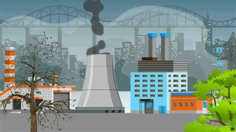 Air Pollution Animation Stock Video Footage for Free Download