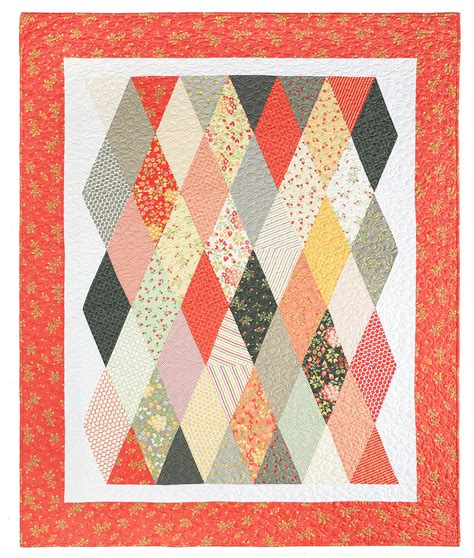 Diamond Quilt Pattern Free Gone Aussie Quilting: Bordered Diamond Quilt ...