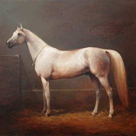 Horse Portrait Polish Oil Painting Artist Equestrian Thoroughbred in a ...