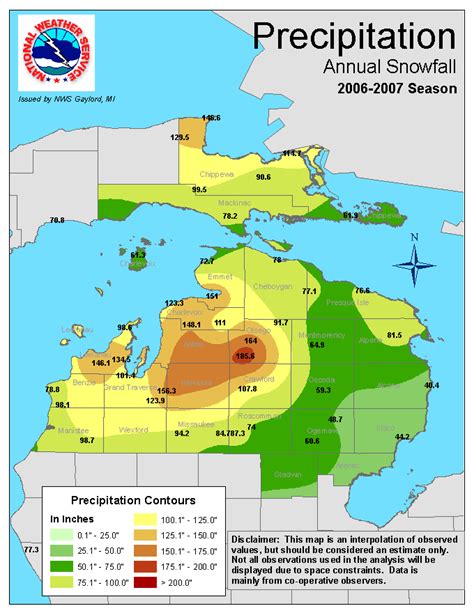 Snow Depth Map Michigan