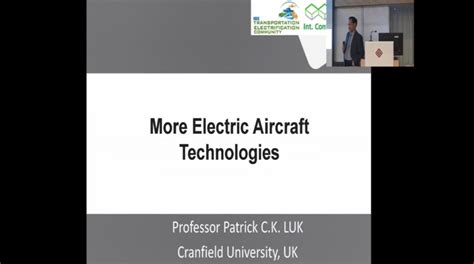 More Electric Aircraft Technologies | Transportation Electrification ...