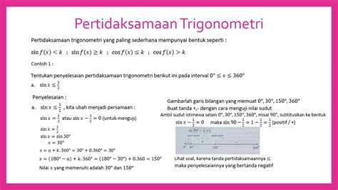 Pertidaksamaan Trigonometri - YouTube