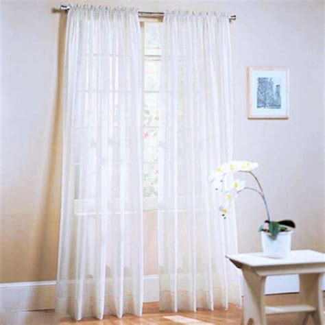 Clearance Kitchen Tulle Curtains Modern Home Window Decoration White ...