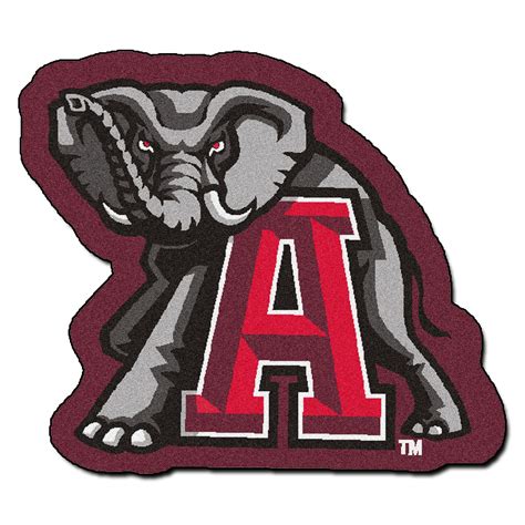 30" x 34.5" Red and Gray NCAA University of Alabama Crimson Tide Mascot ...