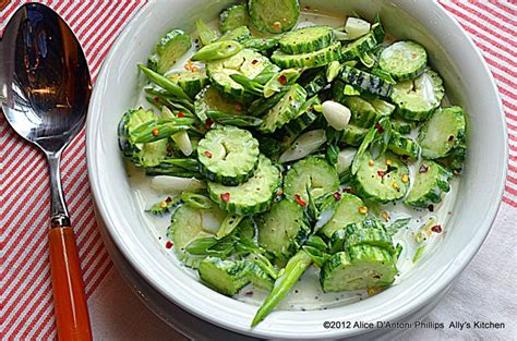 'Armenian Cukes & Spicy Buttermilk Salad' Tender snake-like cucumbers ...