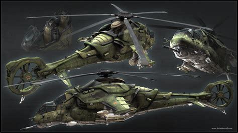 Futuristic Russian Helicopter (Hind inspired) — polycount