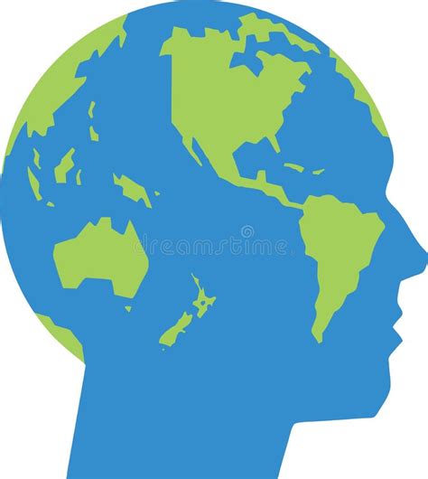 Face Earth stock vector. Illustration of world, cartoon - 18761121