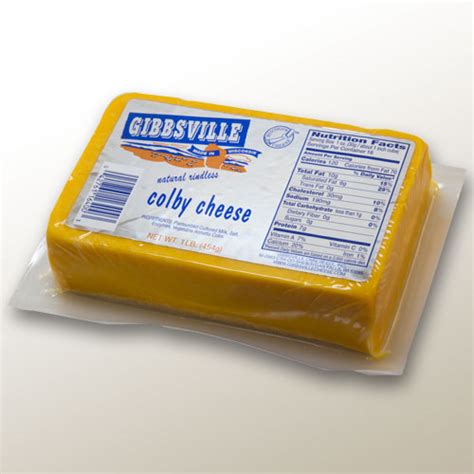 Gibbsville Colby Cheese Natural Rindless