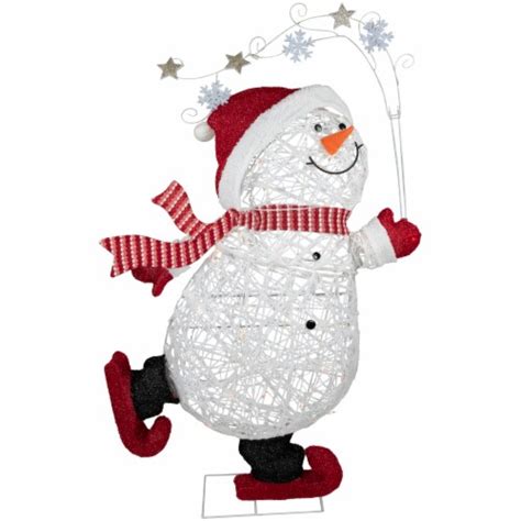 Northlight 56 Lighted Ice Skating Snowman Outdoor Decoration, 1 - Kroger