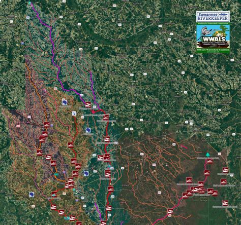 Suwannee River Basin Map | WWALS Watershed Coalition (WWALS) is ...