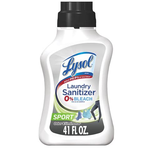 Lysol Laundry Sanitizer, Sport, 41 oz, Eliminates Odors and Kills ...