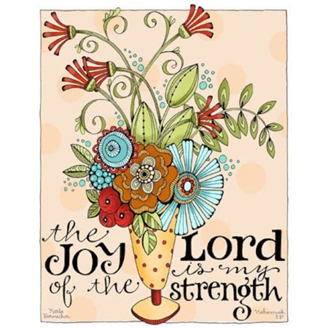 Joy of the Lord 8x10 or 11x14 Christian Inspirational Bible