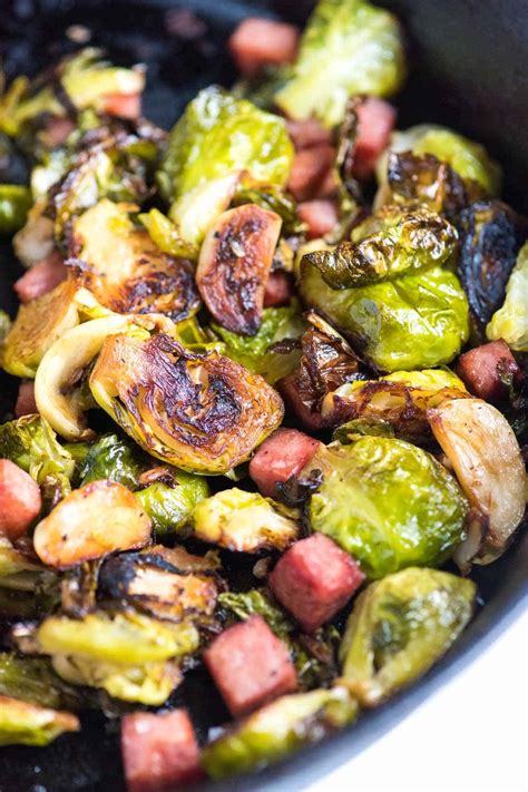 Garlic Roasted Brussels Sprouts