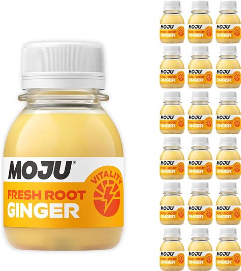 MOJU Ginger Shots - 18x60ml, Immune Support, Natural Ingredients, No ...