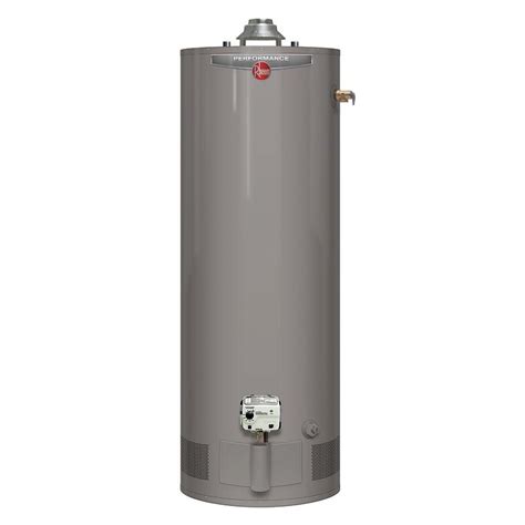 Rheem Performance 40 Gal. Tall 6 Year 36,000 BTU Natural Gas Tank Water ...