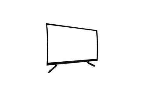 Flat screen tv design vector icon