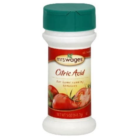 Mrs Wages BG16001 Mrs Wages Citric Acid - 12x5OZ, 1 - Fry’s Food Stores