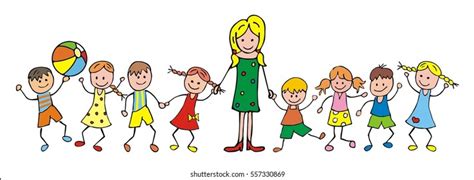 1,894 Kindergarten teacher clipart Images, Stock Photos & Vectors ...