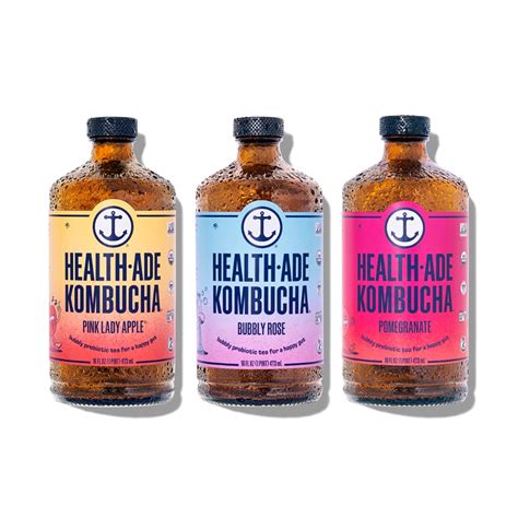 Buy -Ade Kombucha Tea Drink, Fermented Tea with Living Probiotics ...