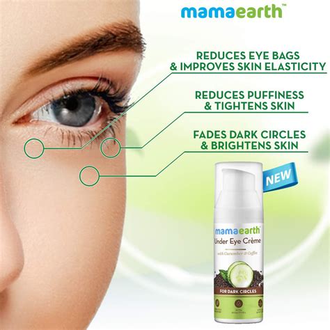 Mamaearth Natural Under Eye Cream for Dark Circles & Wrinkles 50ml