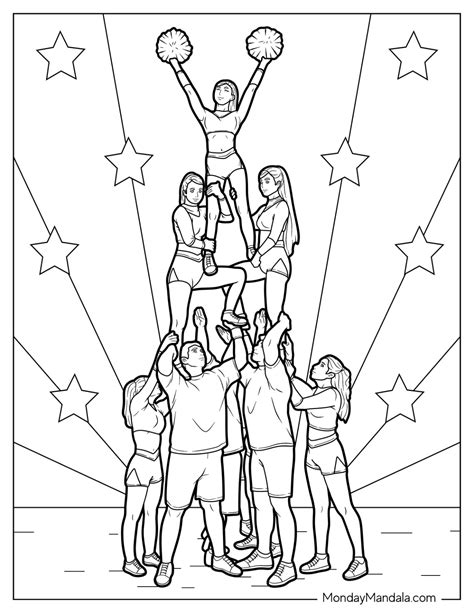 Cheer Bow Coloring Pages