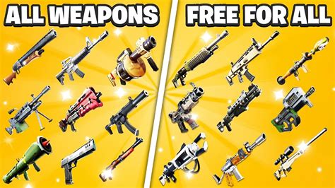 FREE FOR ALL - ALL WEAPONS ⭐ 8066-8193-8228 by yush - Fortnite Creative ...