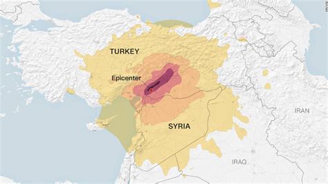 Map: Epicenter and aftershock locations of earthquake in Turkey, Syria ...