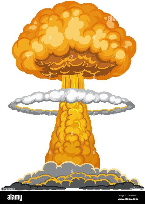 Atomic bomb mushroom cloud illustration Stock Vector Image & Art - Alamy