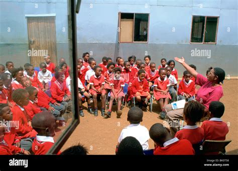 Teaching a primary school class, Katlehong, South Africa Stock Photo ...