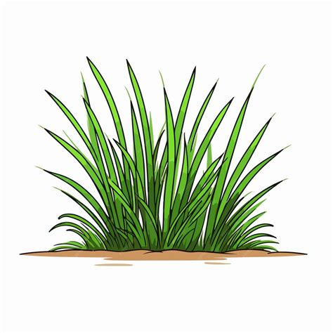 Premium Vector | Grass flat vector illustration Grass cartoon hand ...