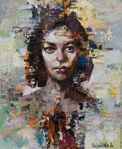 Abstract woman portrait painting, Original oil painting | Abstract ...