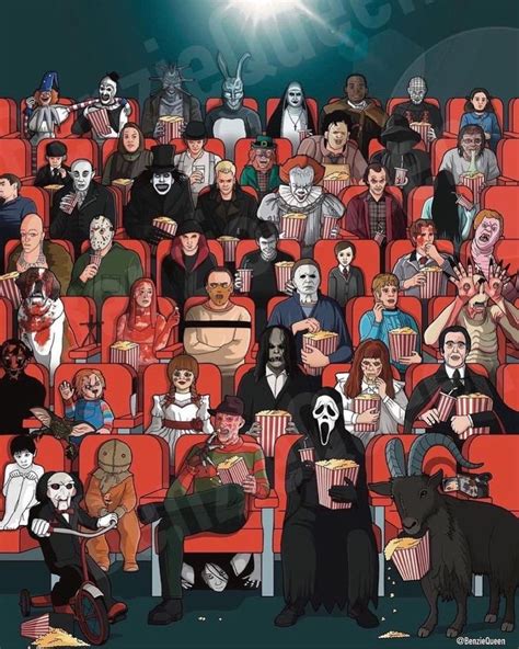 Horror Movie Characters Together