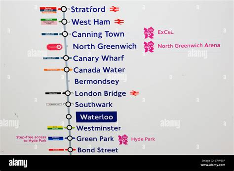 Jubilee Line Map Colour - Image to u