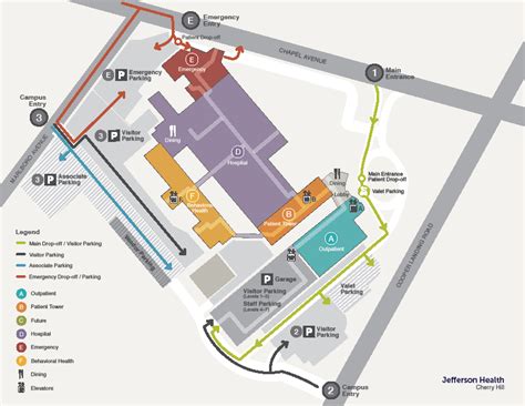 Jefferson Hospital Map