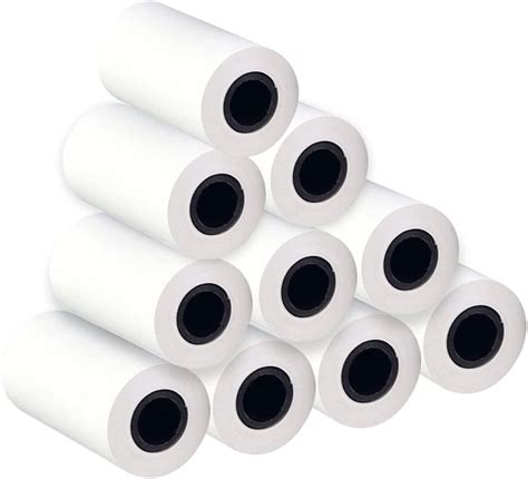 Thermal Paper Rolls 10 Rolls 2 1/4"X50' Thermal Cash Register Receipt ...