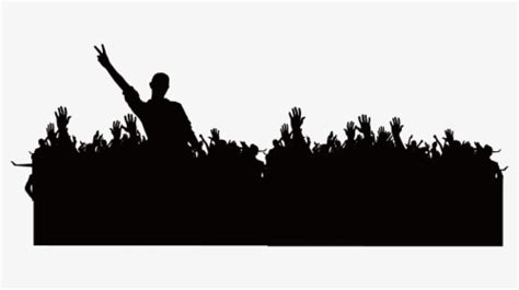 Clip Art Crowd Silhouette - Portable Network Graphics, HD Png Download ...