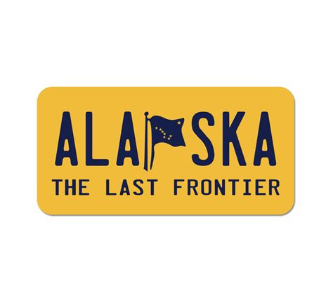 Alaska Flag License Plate Sticker – Cascade Provisions