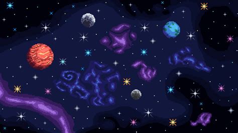 3840x2160 Resolution Artistic Pixel Art HD Space 4K Wallpaper ...