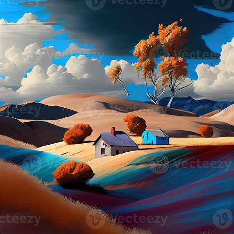 Landscape Art - Ai Generated 22416463 Stock Photo at Vecteezy